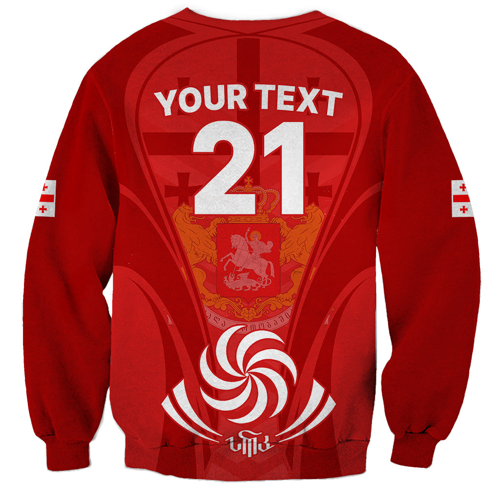 Custom Georgia Rugby Sweatshirt World Cup 2023 Come On Lelos - Wonder Print Shop