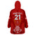 Custom Georgia Rugby Wearable Blanket Hoodie World Cup 2023 Come On Lelos - Wonder Print Shop
