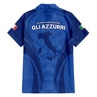 Italy Rugby Family Matching Long Sleeve Bodycon Dress and Hawaiian Shirt World Cup 2023 Go Gli Azzurri Sporty Style LT9 - Wonder Print Shop