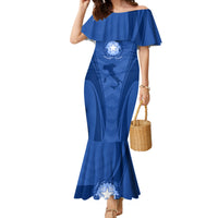 Italy Rugby Family Matching Mermaid Dress and Hawaiian Shirt World Cup 2023 Go Gli Azzurri Sporty Style LT9 - Wonder Print Shop