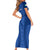 Italy Rugby Short Sleeve Bodycon Dress World Cup 2023 Go Gli Azzurri Sporty Style - Wonder Print Shop