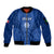 Italy Rugby Sleeve Zip Bomber Jacket World Cup 2023 Go Gli Azzurri Sporty Style - Wonder Print Shop