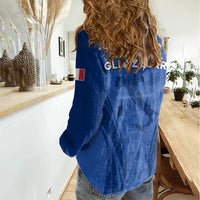 Italy Rugby Women Casual Shirt World Cup 2023 Go Gli Azzurri Sporty Style - Wonder Print Shop