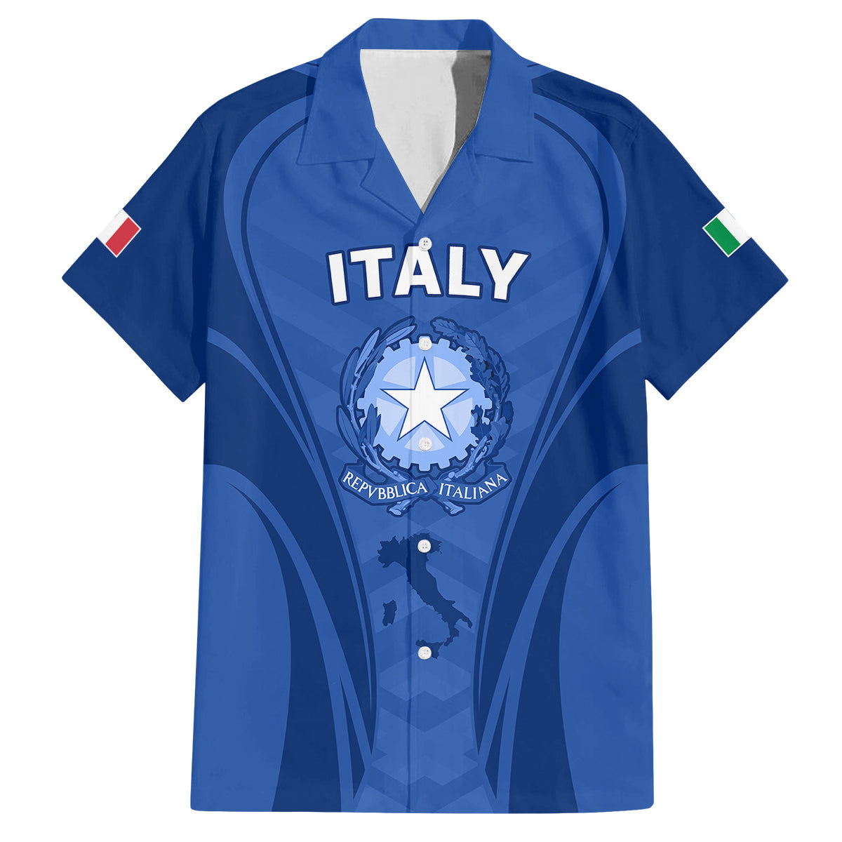 Custom Italy Rugby Family Matching Tank Maxi Dress and Hawaiian Shirt World Cup 2023 Go Gli Azzurri Sporty Style - Wonder Print Shop