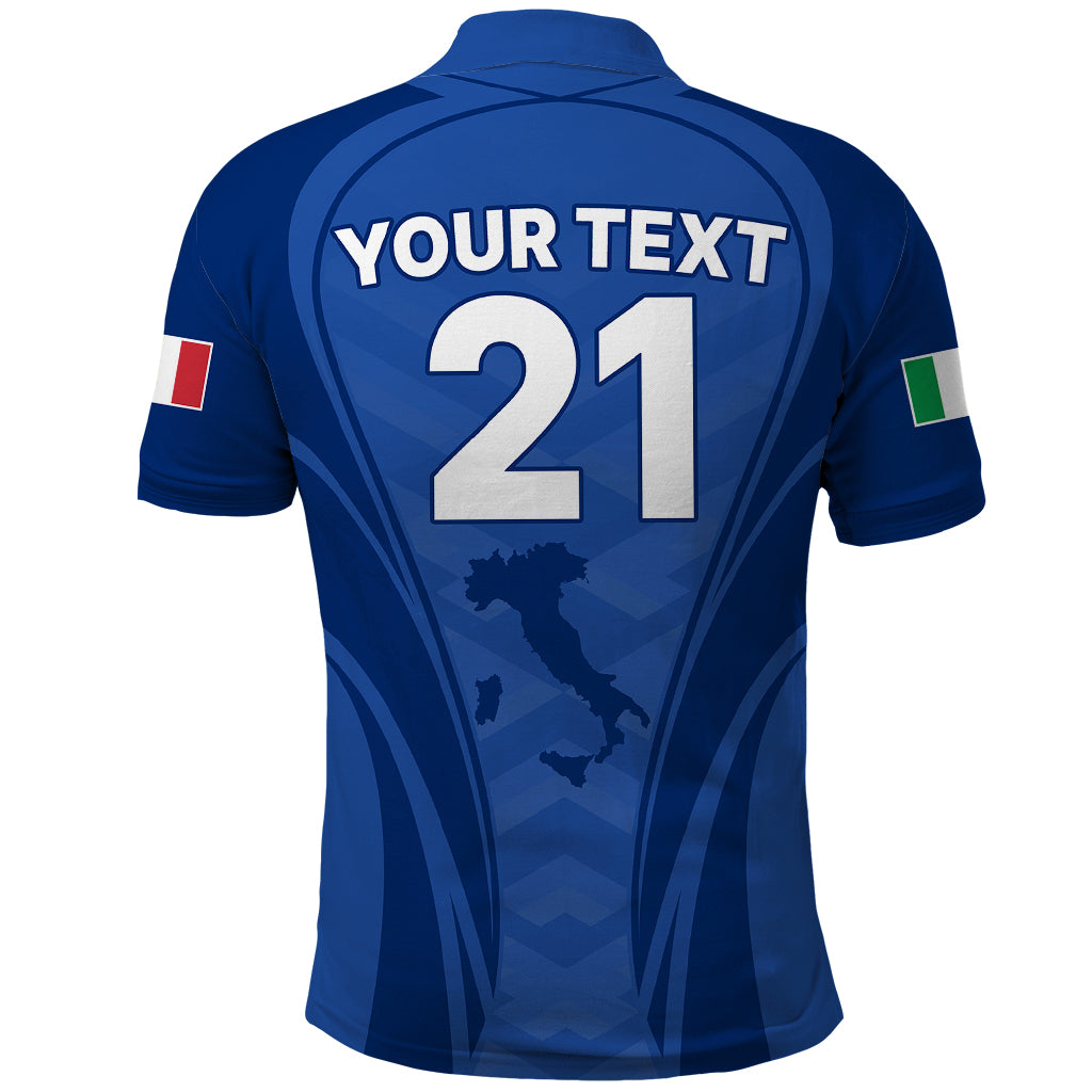 Custom Italy Rugby Polo Shirt World Cup 2023 Go Gli Azzurri Sporty Style - Wonder Print Shop