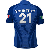 Custom Italy Rugby Polo Shirt World Cup 2023 Go Gli Azzurri Sporty Style - Wonder Print Shop