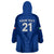 Custom Italy Rugby Wearable Blanket Hoodie World Cup 2023 Go Gli Azzurri Sporty Style - Wonder Print Shop