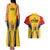 Romania Rugby Couples Matching Tank Maxi Dress and Hawaiian Shirt The Oaks World Cup 2023 Go Stejarii LT9 - Wonder Print Shop
