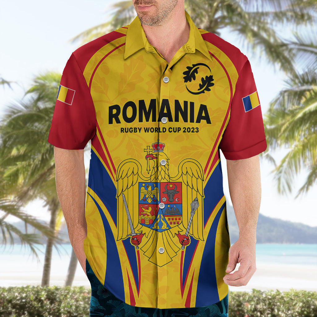 Romania Rugby Hawaiian Shirt The Oaks World Cup 2023 Go Stejarii - Wonder Print Shop