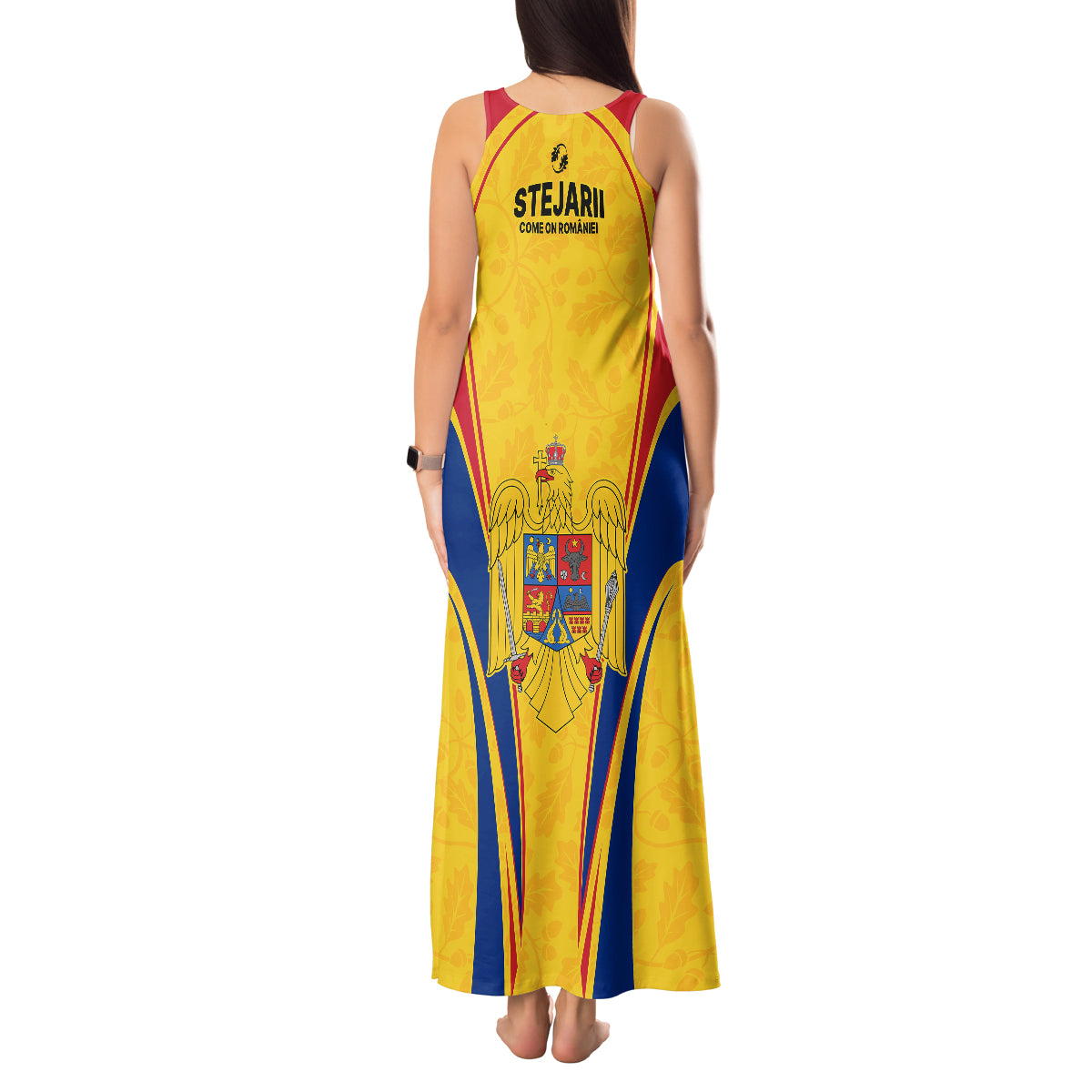 Romania Rugby Tank Maxi Dress The Oaks World Cup 2023 Go Stejarii - Wonder Print Shop
