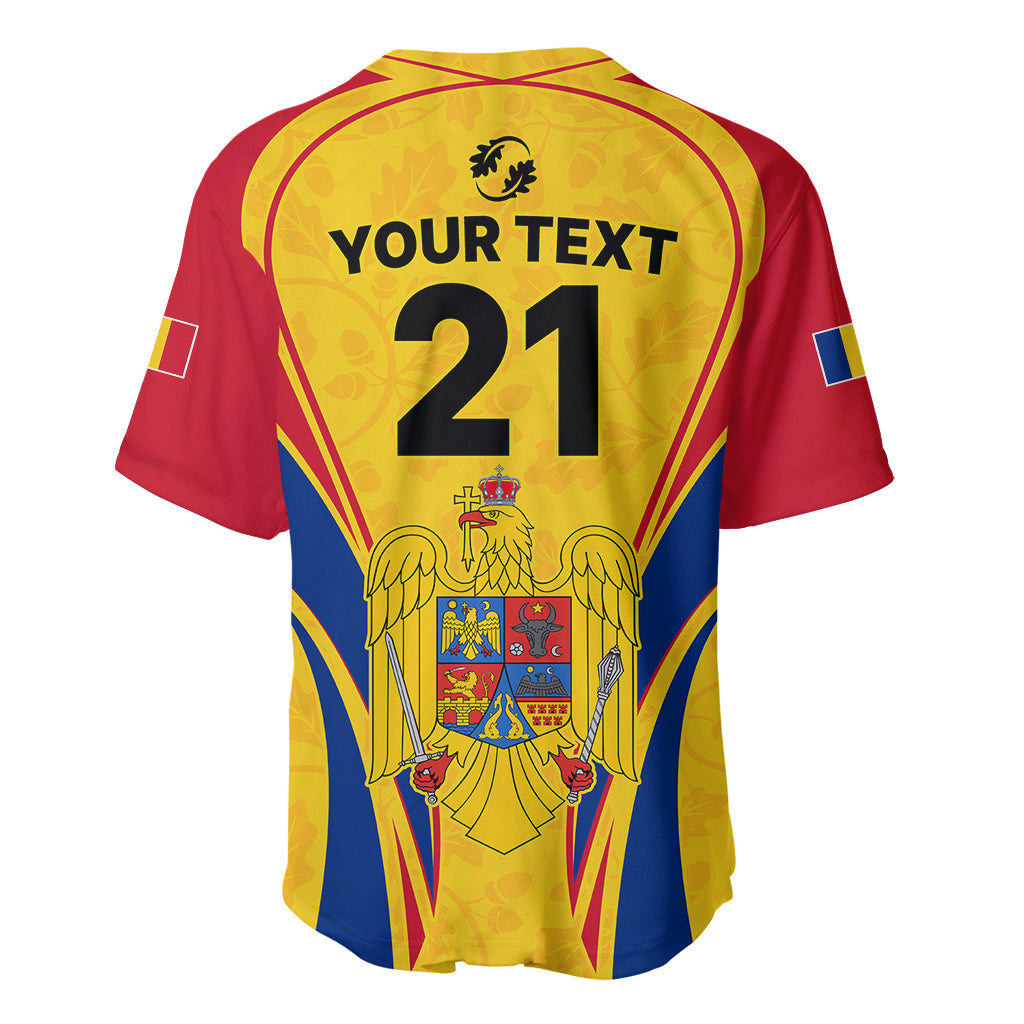 Custom Romania Rugby Baseball Jersey The Oaks World Cup 2023 Go Stejarii LT9 - Wonder Print Shop