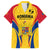 Custom Romania Rugby Family Matching Off Shoulder Maxi Dress and Hawaiian Shirt The Oaks World Cup 2023 Go Stejarii LT9 - Wonder Print Shop