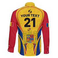 Custom Romania Rugby Family Matching Off Shoulder Maxi Dress and Hawaiian Shirt The Oaks World Cup 2023 Go Stejarii LT9 - Wonder Print Shop