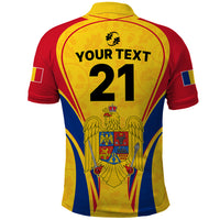 Custom Romania Rugby Polo Shirt The Oaks World Cup 2023 Go Stejarii - Wonder Print Shop