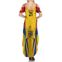 Custom Romania Rugby Summer Maxi Dress The Oaks World Cup 2023 Go Stejarii - Wonder Print Shop
