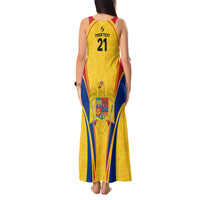 Custom Romania Rugby Tank Maxi Dress The Oaks World Cup 2023 Go Stejarii - Wonder Print Shop