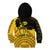 Personalised Romania Oaks Rugby Kid Hoodie Romanian Pattern With Embroidery Motif - Wonder Print Shop