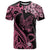 Polynesian Floral Butterfly T Shirt Breast Cancer Pink Ribbon - Wonder Print Shop
