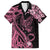 Personalised Polynesian Floral Butterfly Kid Hawaiian Shirt Breast Cancer Pink Ribbon - Wonder Print Shop