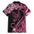 Personalised Polynesian Floral Butterfly Kid Hawaiian Shirt Breast Cancer Pink Ribbon - Wonder Print Shop