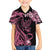Personalised Polynesian Floral Butterfly Kid Hawaiian Shirt Breast Cancer Pink Ribbon - Wonder Print Shop