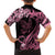 Personalised Polynesian Floral Butterfly Kid Hawaiian Shirt Breast Cancer Pink Ribbon - Wonder Print Shop