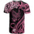 Personalised Polynesian Floral Butterfly T Shirt Breast Cancer Pink Ribbon - Wonder Print Shop