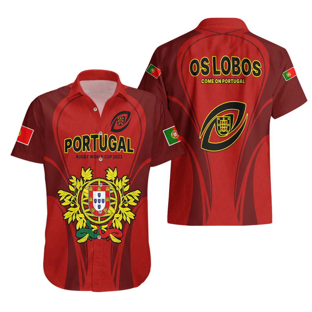 Portugal Rugby Hawaiian Shirt The Wolves World Cup 2023 Go Os Lobos - Wonder Print Shop