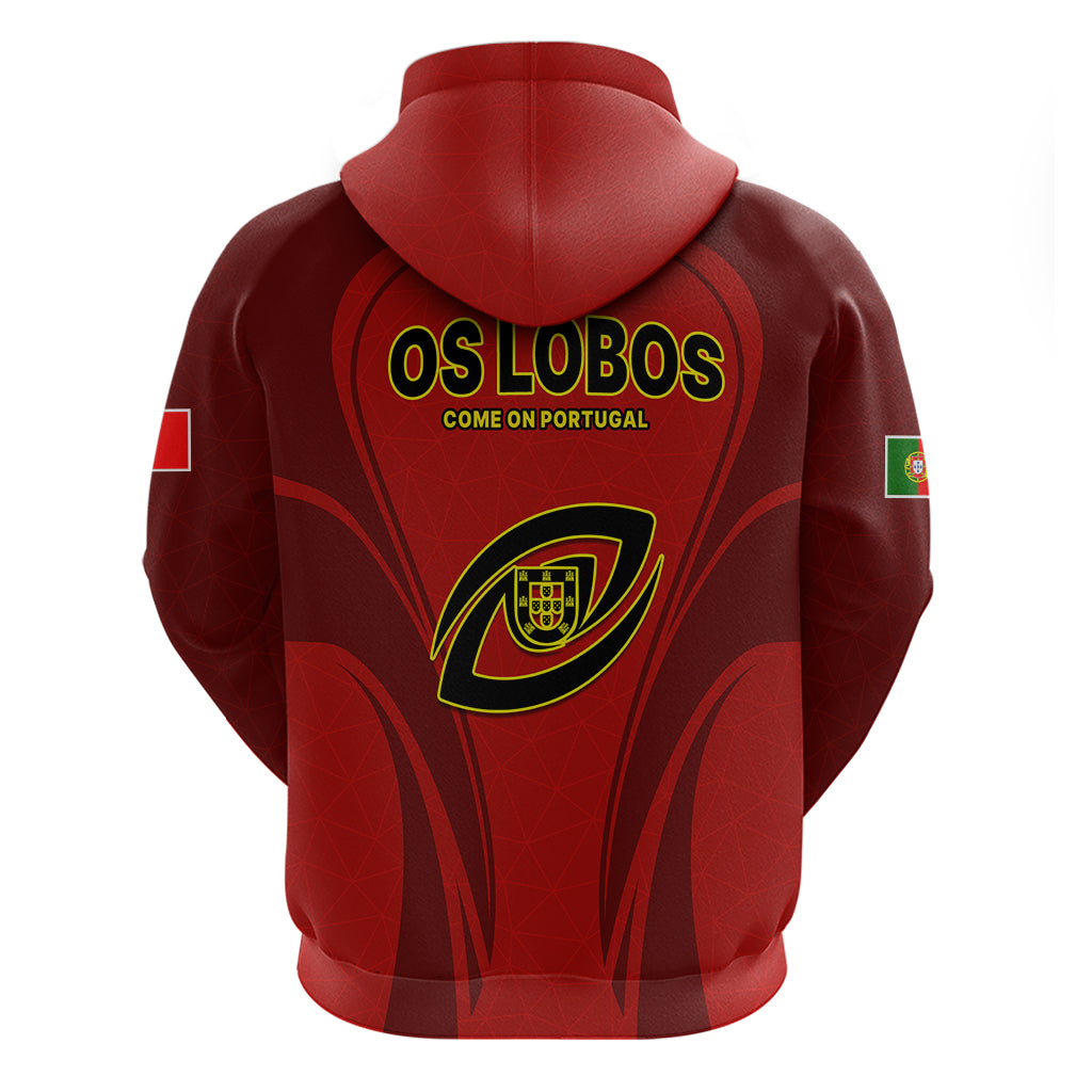 Portugal Rugby Hoodie The Wolves World Cup 2023 Go Os Lobos - Wonder Print Shop