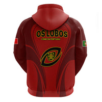 Portugal Rugby Hoodie The Wolves World Cup 2023 Go Os Lobos - Wonder Print Shop