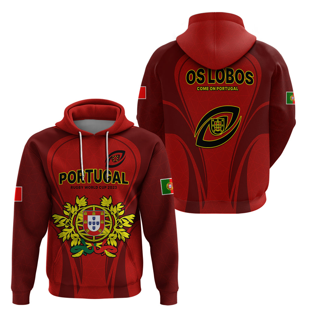 Portugal Rugby Hoodie The Wolves World Cup 2023 Go Os Lobos - Wonder Print Shop