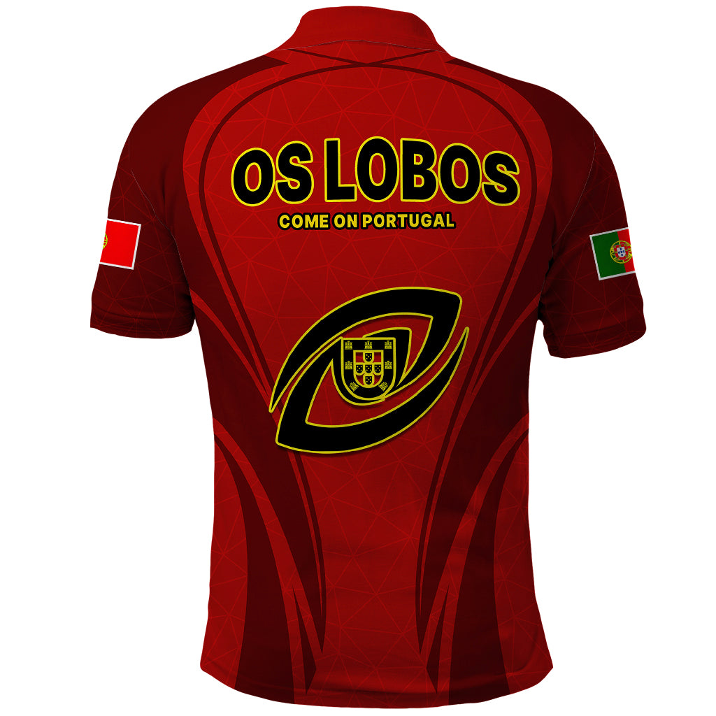 Portugal Rugby Polo Shirt The Wolves World Cup 2023 Go Os Lobos - Wonder Print Shop