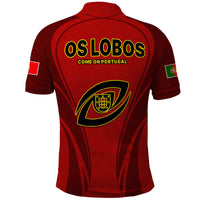 Portugal Rugby Polo Shirt The Wolves World Cup 2023 Go Os Lobos - Wonder Print Shop