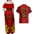 Custom Portugal Rugby Couples Matching Off Shoulder Maxi Dress and Hawaiian Shirt The Wolves World Cup 2023 Go Os Lobos LT9 - Wonder Print Shop