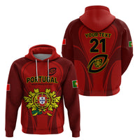 Custom Portugal Rugby Hoodie The Wolves World Cup 2023 Go Os Lobos - Wonder Print Shop
