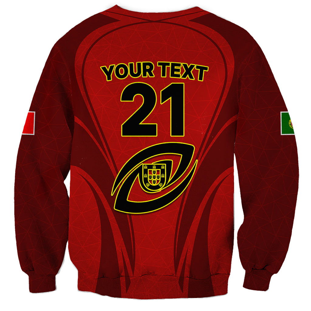 Custom Portugal Rugby Sweatshirt The Wolves World Cup 2023 Go Os Lobos - Wonder Print Shop