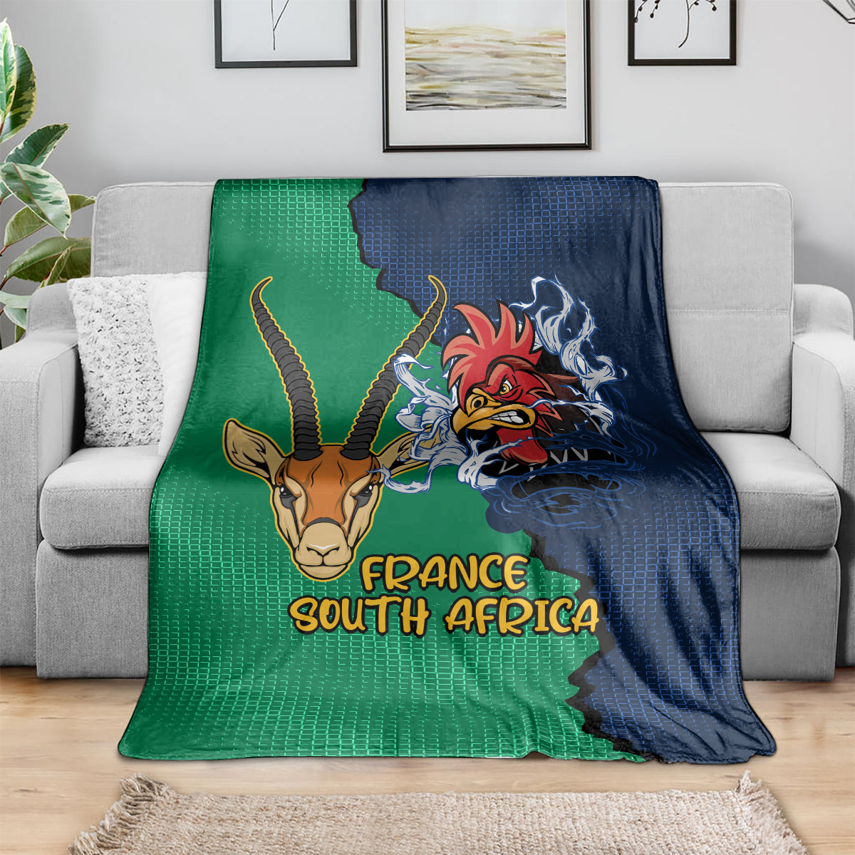 france-south-africa-rugby-blanket-springboks-and-gallic-rooster-world-cup-2023