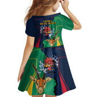 France South Africa Rugby Family Matching Summer Maxi Dress and Hawaiian Shirt Springboks and Gallic Rooster World Cup 2023 - Wonder Print Shop