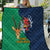 France South Africa Rugby Quilt Springboks and Gallic Rooster World Cup 2023 - Wonder Print Shop