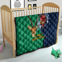 France South Africa Rugby Quilt Springboks and Gallic Rooster World Cup 2023 - Wonder Print Shop
