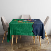 France South Africa Rugby Tablecloth Springboks and Gallic Rooster World Cup 2023 - Wonder Print Shop