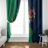 France South Africa Rugby Window Curtain Springboks and Gallic Rooster World Cup 2023 - Wonder Print Shop