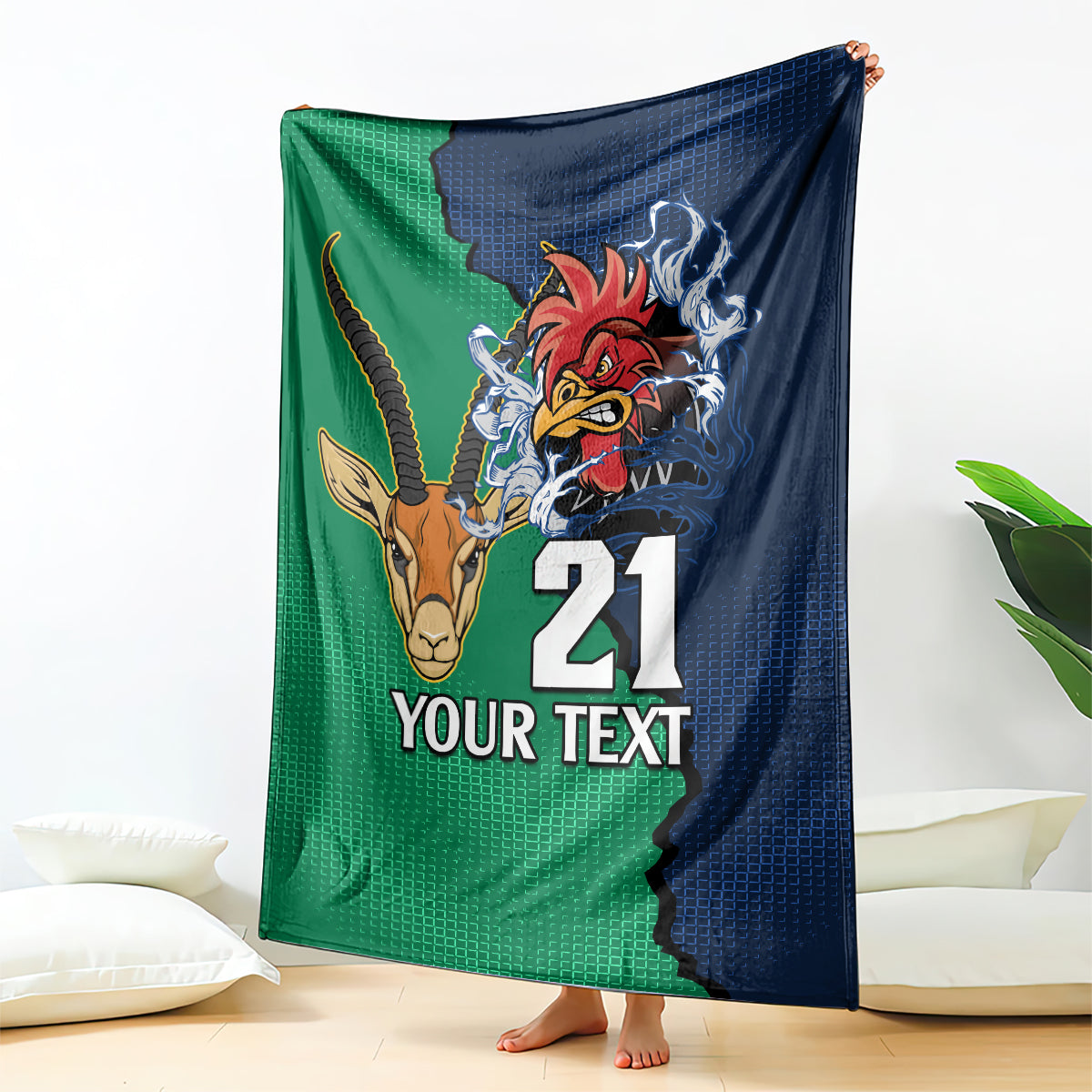 custom-france-south-africa-rugby-blanket-springboks-and-gallic-rooster-world-cup-2023