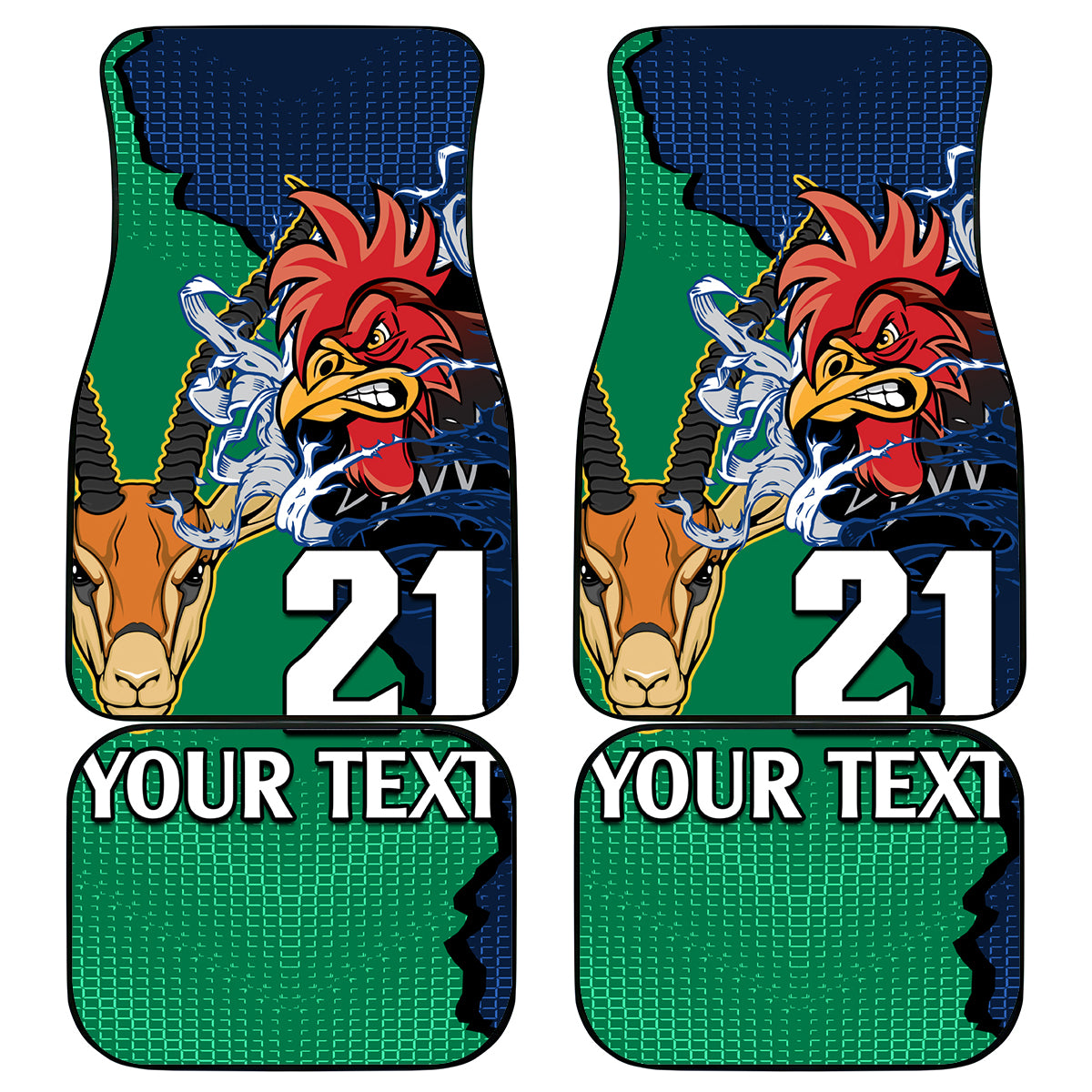 custom-france-south-africa-rugby-car-mats-springboks-and-gallic-rooster-world-cup-2023