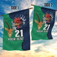 Custom France South Africa Rugby Garden Flag Springboks and Gallic Rooster World Cup 2023 - Wonder Print Shop