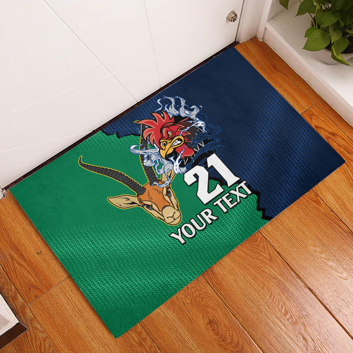 custom-france-south-africa-rugby-rubber-doormat-springboks-and-gallic-rooster-world-cup-2023