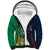 Custom France South Africa Rugby Sherpa Hoodie Springboks and Gallic Rooster World Cup 2023 - Wonder Print Shop