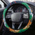 France South Africa Rugby Steering Wheel Cover Springboks and Gallic Rooster World Cup 2023 - Wonder Print Shop