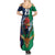 Custom France South Africa Rugby Summer Maxi Dress Springboks and Gallic Rooster World Cup 2023 - Wonder Print Shop