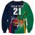 Custom France South Africa Rugby Sweatshirt Springboks and Gallic Rooster World Cup 2023 - Wonder Print Shop